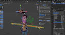 3d full body rig, ik fk,face expression,pixarstyle animate,shape key,blender rig