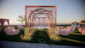 2d or 3d floral mockup and event decor concept visual