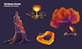 create 2d game assets, icons, game props and UI