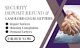 write a security deposit refund demand letter that gets results