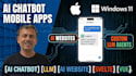 develop ai chatbot mobile apps, ai websites, and custom llm ai agents
