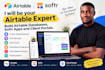 be your airtable expert, build airtable databases, softr apps and client