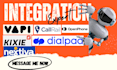 integrate vapi ai openphone kixie callrail dialpad nextiva using zapier n8n make