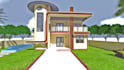 create archicad 2d and 3d house plans with realistic render