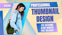 design high CTR youtube thumbnails to boost views fast