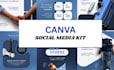design canva branding kit social media template post design instagram posts
