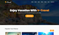 design travel agency website, tour operator booking and travel booking website