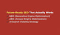 optimize your website for ai search using GEO, aeo, ai SEO