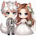 draw cute couple chibi illustration