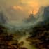 create stunning fantasy landscape, background illustration