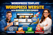 design wordpress website template website and landing