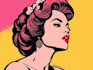 draw a professional pop art portrait