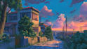 draw anime background and environment art