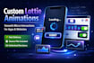 create custom lottie animations and  micro interactions
