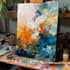 draw abstract painting art or color abstract art