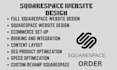 design blog squarespace template layout custom virtual booking squarespace site
