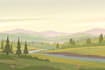 do landscape illustration and background concept art