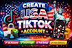 create USA and UK tiktok account