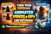 turn your images into custom live and animated wallpapers, videos and gifs