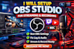 setup obs studio for streaming and recording