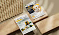 design modern bifold brochure, flyer and poster