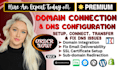 connect domain in godaddy, wix, shopify, or fix domain dns