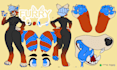 draw furry character reference sheet oc furry art reference sheet illustration