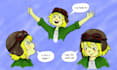 create hand drawn freestyle children book illustrations