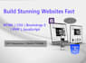 make a modern responsive website with bootstrap 5 and PHP