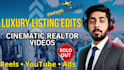 edit cinematic real estate listing and property tour videos