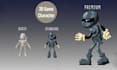 make a 3d character from your concept