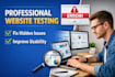 test your website for bugs, usability and responsiveness