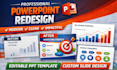 redesign your power point presentation slides or template