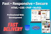 build a responsive website using HTML CSS PHP