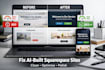 clean up and optimize ai built squarespace websites