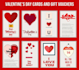 create custom valentines day cards and couple illustration