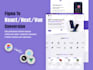 develop a modern website using react next js vue
