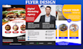 design clean and simple posters, flyers, banners, and social media posts