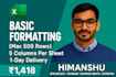 clean your data and build custom excel solutions