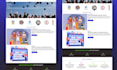 create a responsive frontend website design