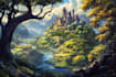 do a fantasy environment, landscape design