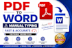 convert scanned PDF to editable word document manually