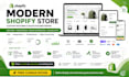 develop a modern shopify store with custom features