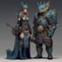 make fantasy dnd party oc characte game art