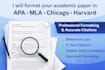 format apa, mla, chicago citations and references