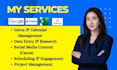 be your executive virtual assistant and social media manager