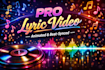 create amazing lyric video with animated text music visualizer