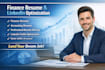 write a professional finance resume and optimize your linkedin profile