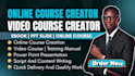 create online course content, video course, elearning video and course creation