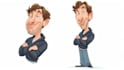 draw artistic cartoon caricatures